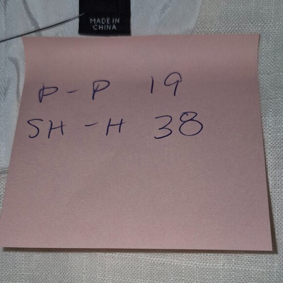 NWT RW & Co Lined Cream Linen Blend Dress (12) - Picture 8 of 8